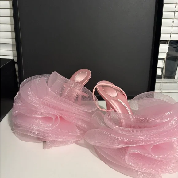 Alexander Wang Pink Pom Heels - Picture 3 of 5
